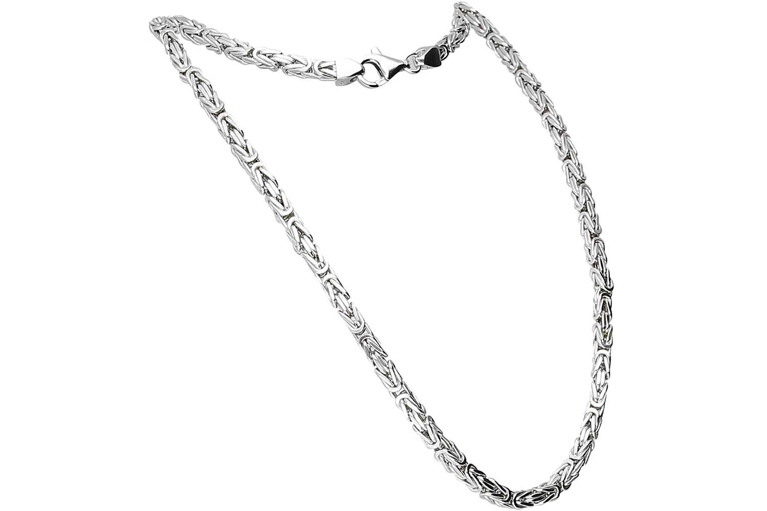 925er Silber Königskette rhodiniert / vergoldet von Piercingline